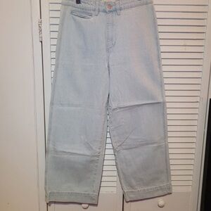 Light Blue Wide-Leg Jeans